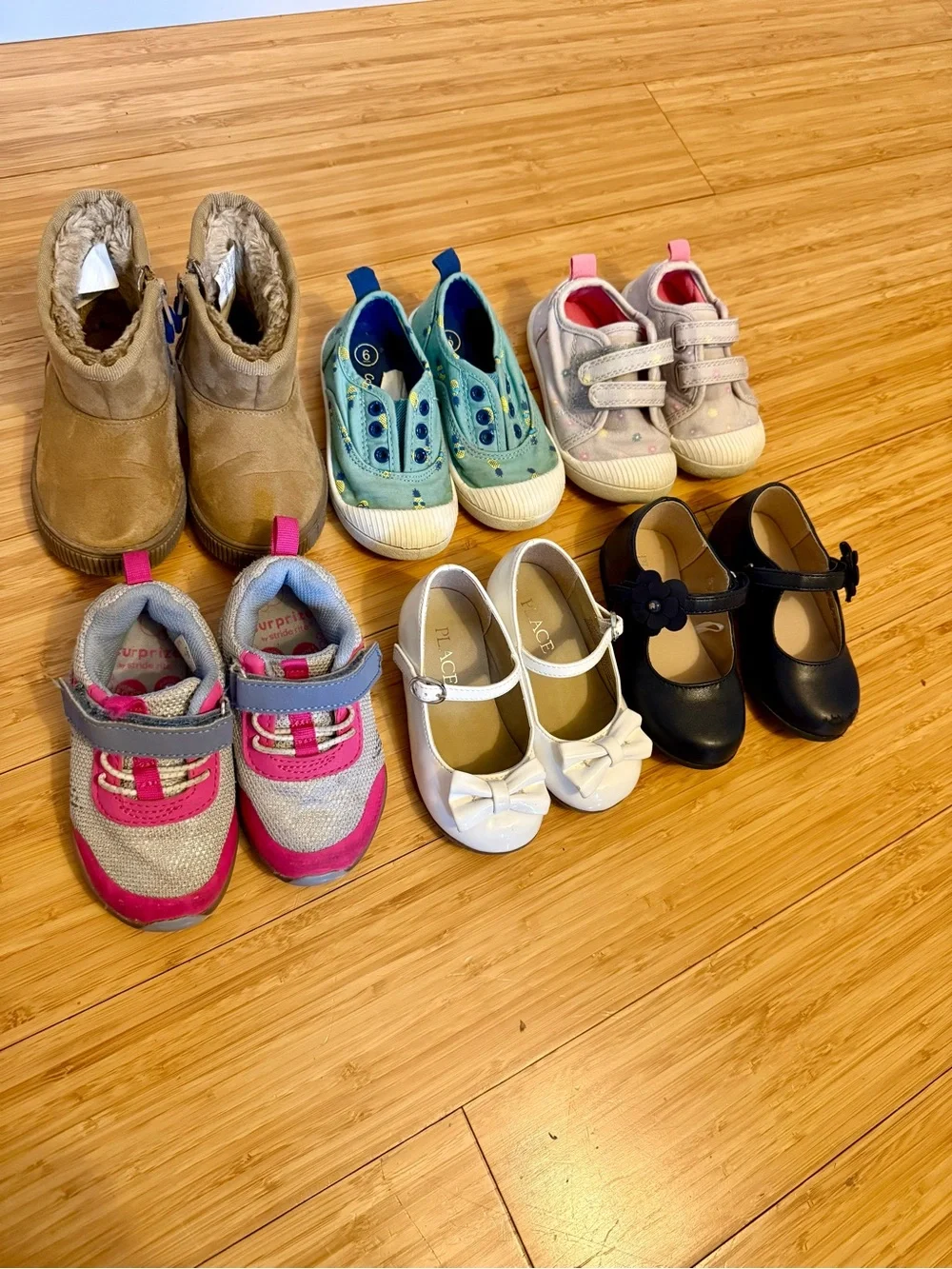 Size 6 casual and dress shoe lot for toddlers